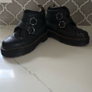 Dr. Martens Black Platform Shoes